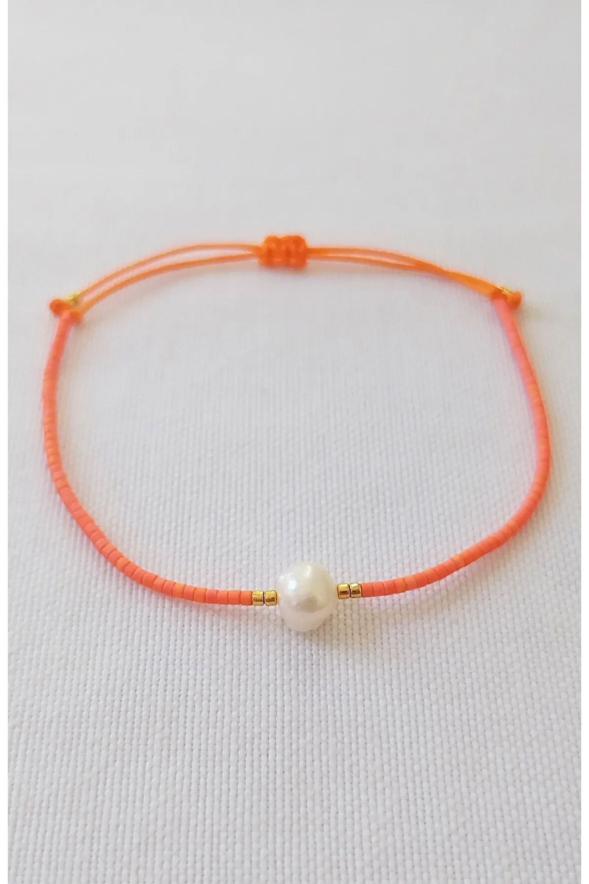 Miyuki Dizi Tek Sıra Minimal Bileklik ( Zeytin Ağacı Bilekliği)