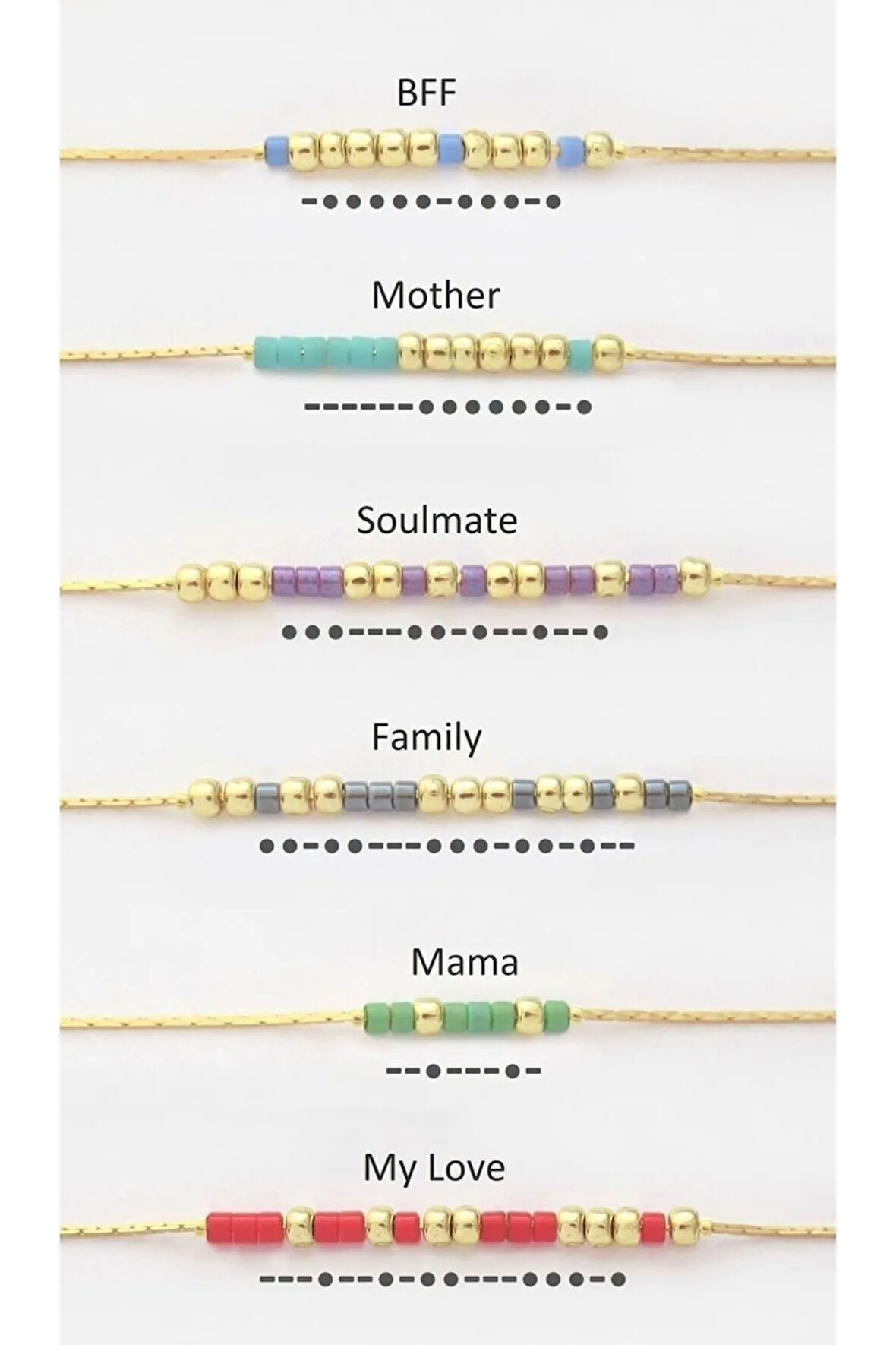 Miyuki Mors Bileklik(bff,mother,soulmate,family,mama,my Love)