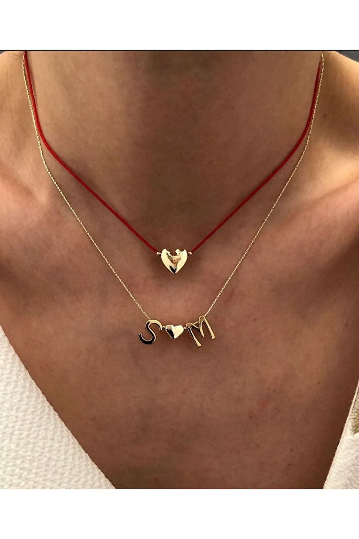 Altın Kaplama Kişiye Özel Harfli Kolye