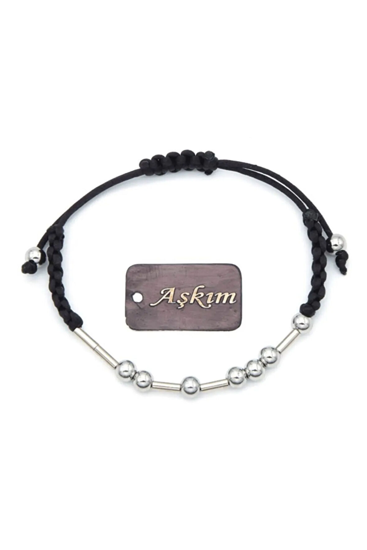 Feans Mors Alfabesi Aşkım Yazılı Bijuteri Bileklik