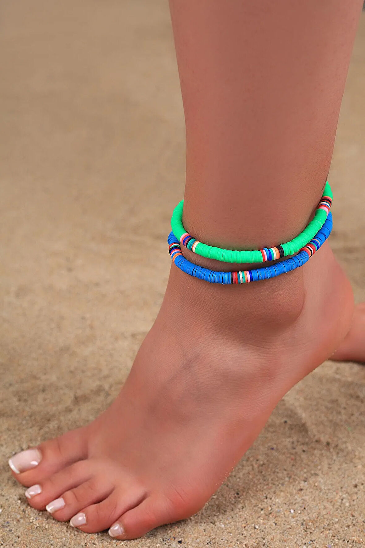 Ephesus Halhal Takı Bilek Aksesuarı 567 Mavi-yeşil