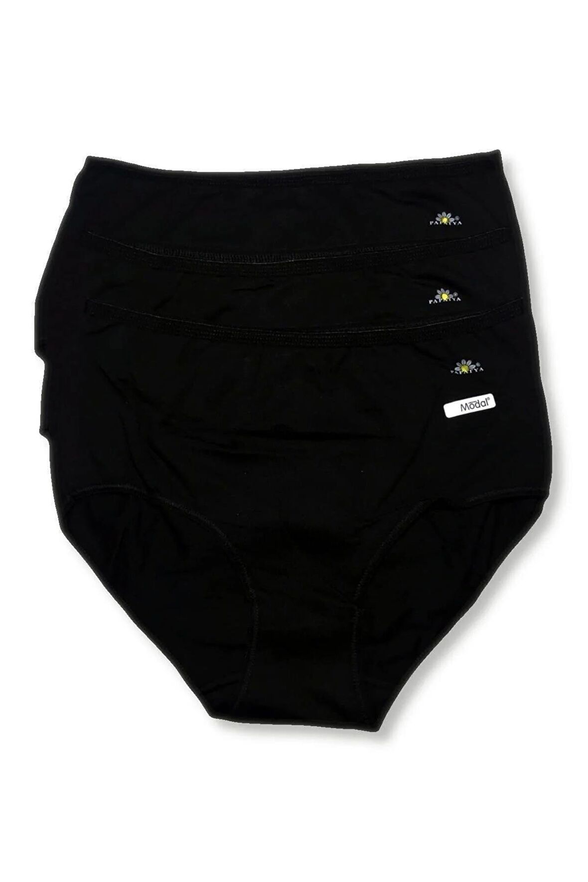 Kadın Beyaz 3'lü Paket Likralı Modal Klasik Külot