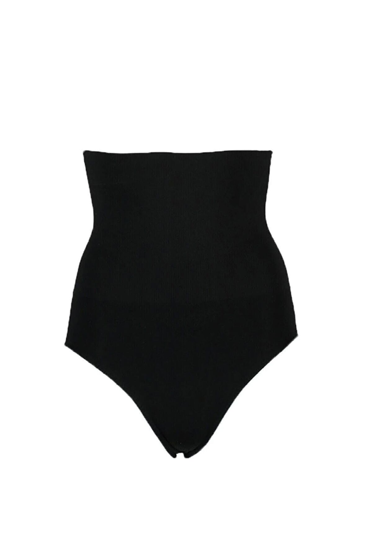 Kadın Siyah Toparlayıcı Silikonlu Yüksek Bel Slip Korse