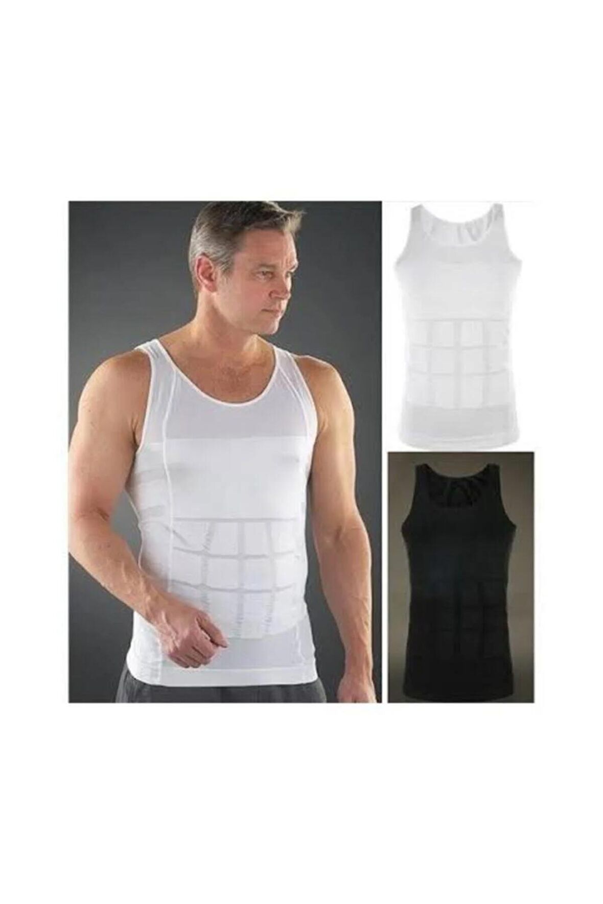 Beyaz Erkek Korse Atlet