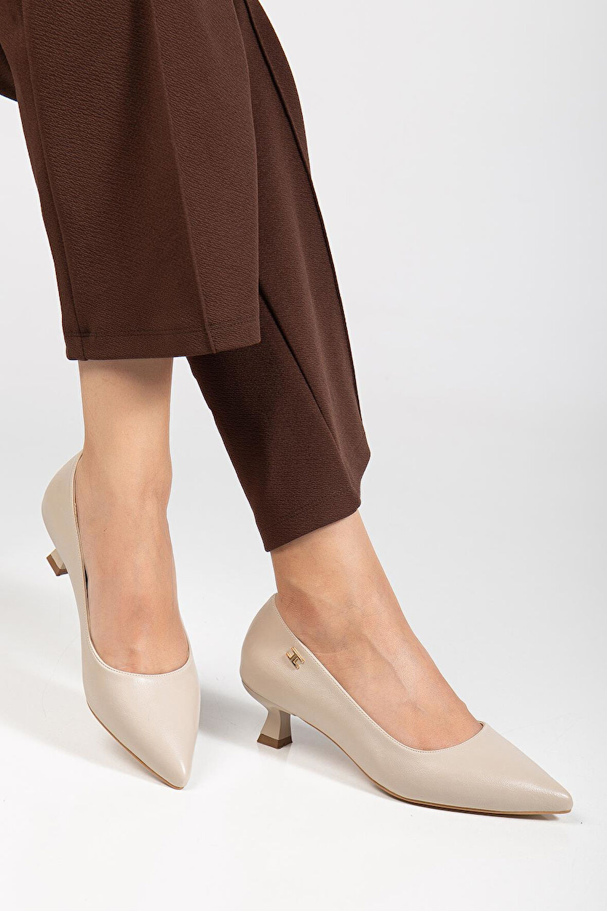 Suins Molina Model Kadın Mini Topuklu Stiletto Ayakkabı