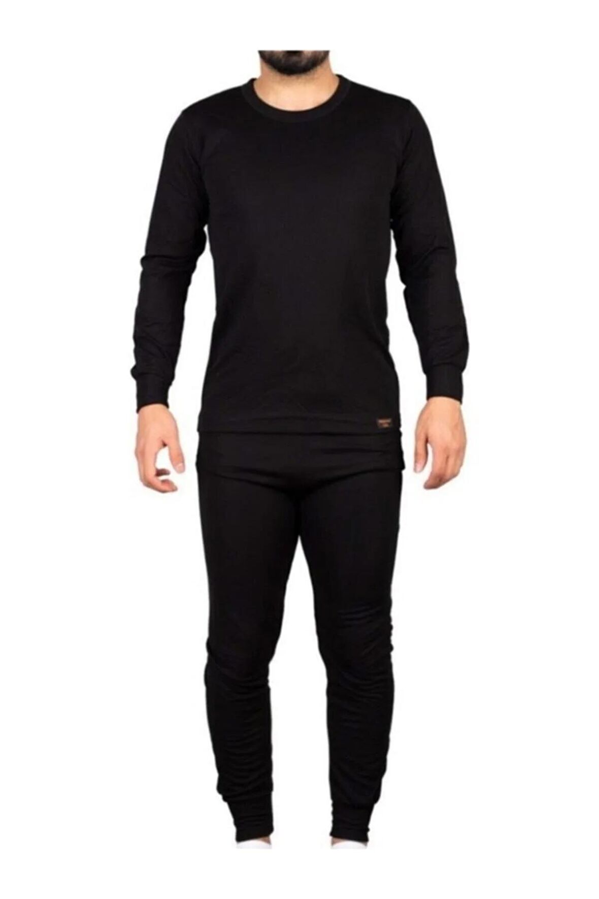 Unisex Siyah Alt Üst Takım Termal Içlik Bere Hediyeli