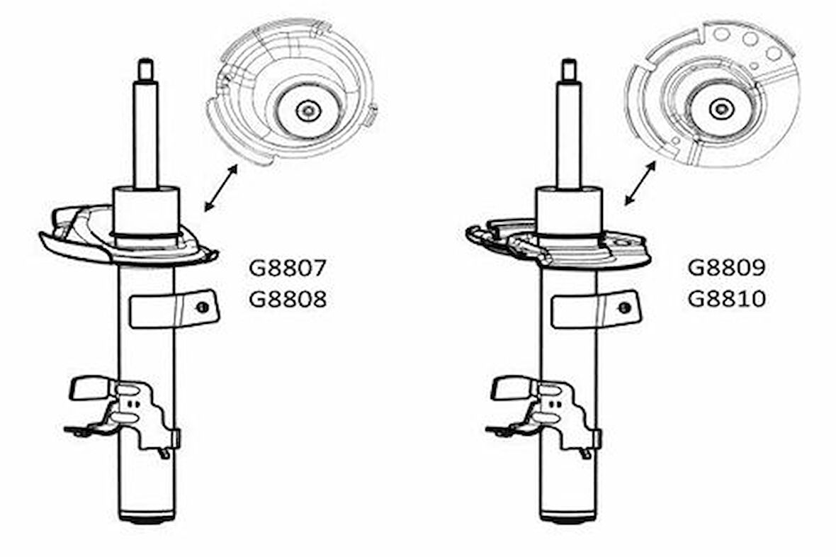 Monroe G8809 Ön Amortisör Sağ Kuga II 13-17 CV6118045DBB