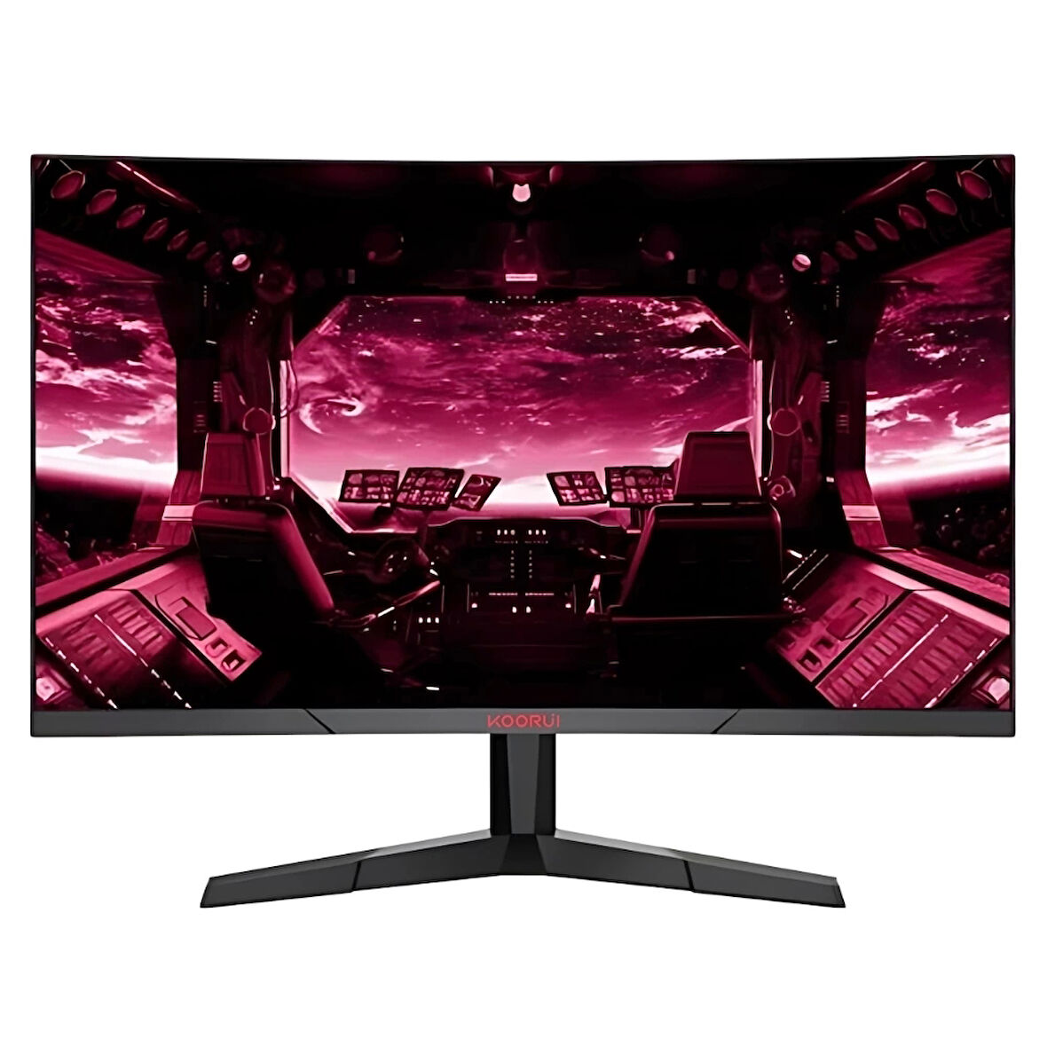 Koorui 27" 27E6QC Curved VA Panel 1ms 144Hz HDMI, DisplayPort FreeSync QHD VESA Gaming Siyah Monitör