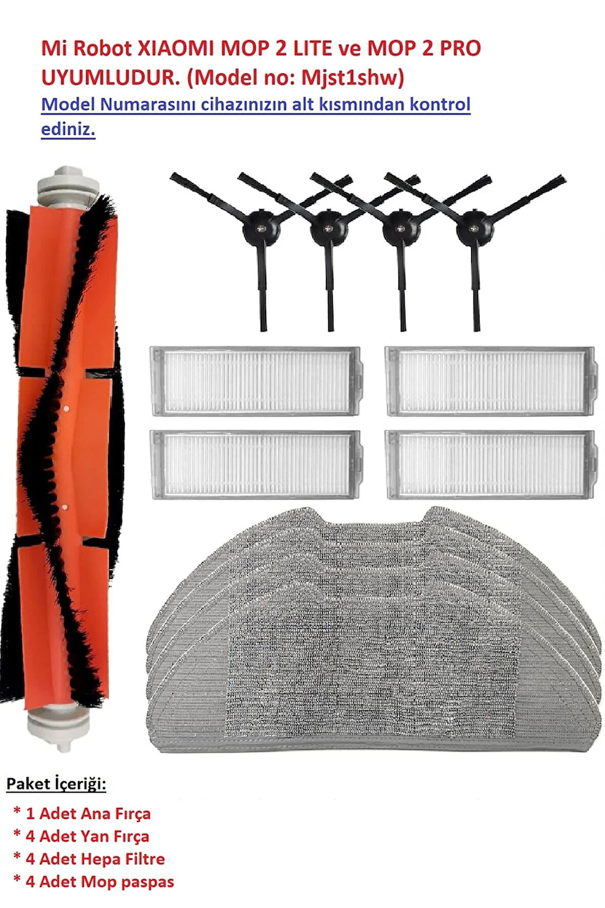 Xiaomi Mop 2 Pro ve Mop 2 Lite Uyumlu Yedek Parçaları (MJST1SHW Modeli)