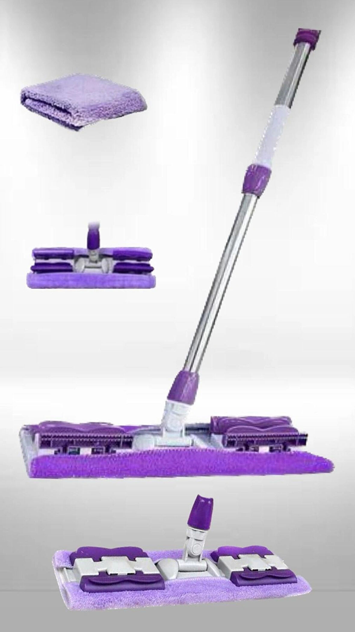 Sleepy Easy Clean Yer Havlusu Uyumlu  Mandallı Mop Seti 