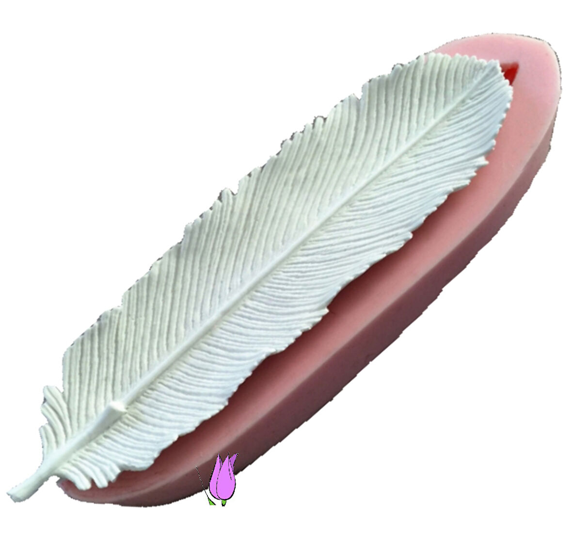 3 Boyutlu Tüy Tabak Mumluk 26 Cm Silikon Kalıp K-073