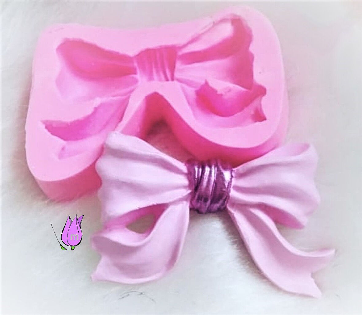 9,5cm Fiyonk Silikon Kalıp K-119, Polyester Çimento Taş Tozu Sabun Alçı Mum Kalıbı