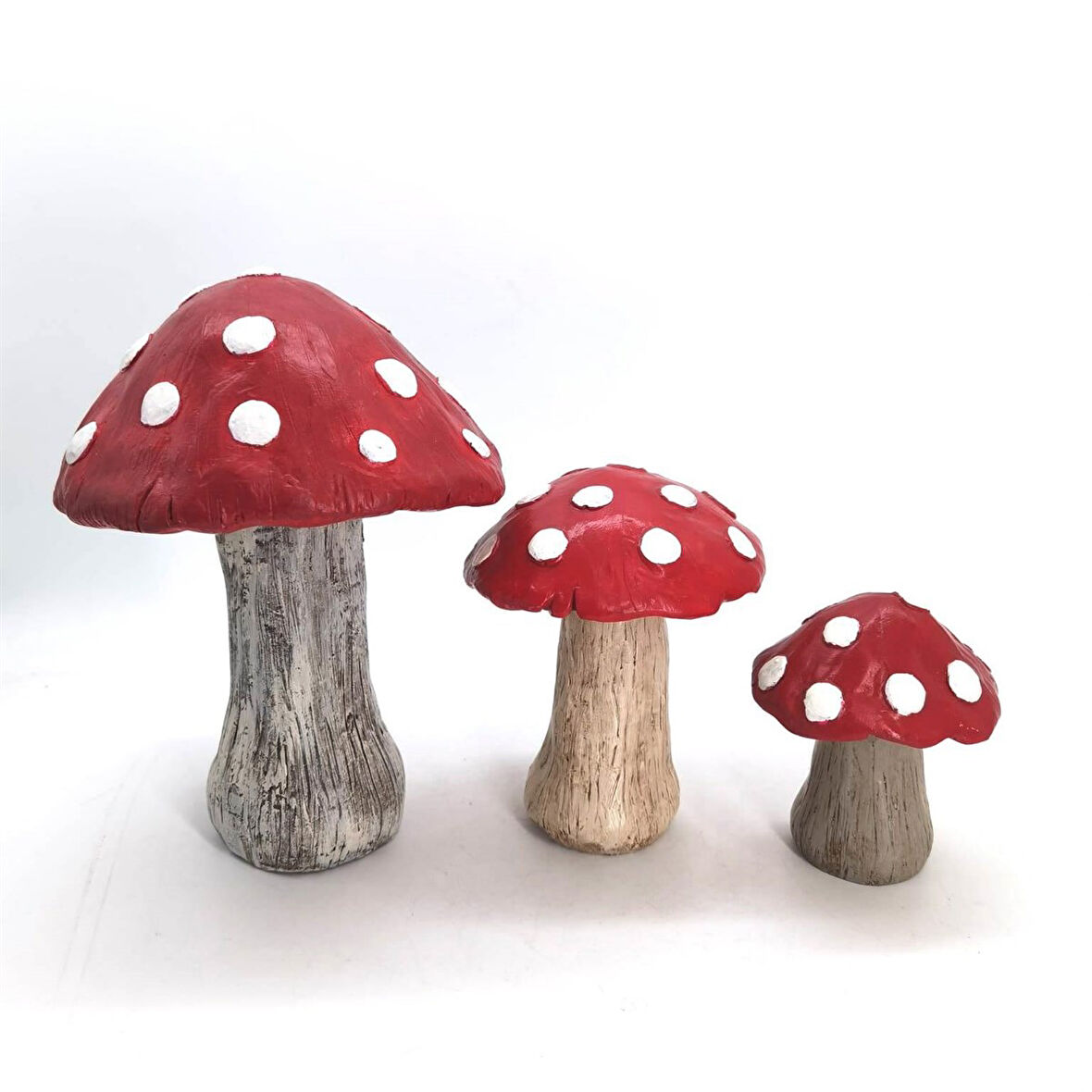 3 Adet 3 Boyutlu Mantar Seti Silikon Kalıp K-1230, Kokulu Taş Sabun Alçı Béton Mum Kalıbı