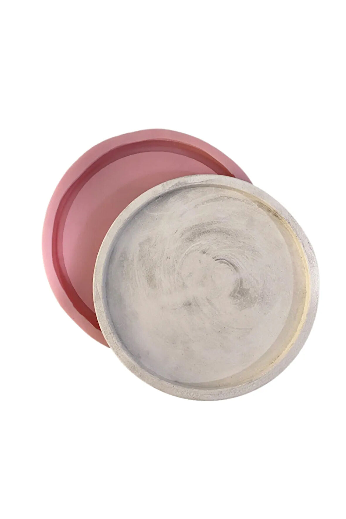 9,6cm Yuvarlak Mum Tabağı, Tabak Saksı Bardak Altlığı, Mumluk, Sunumluk Silikon Kalıp K-1275