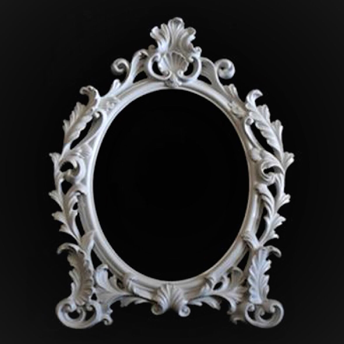 38cm Büyük Oval Çerçeve Silikon Kalıp K-1334