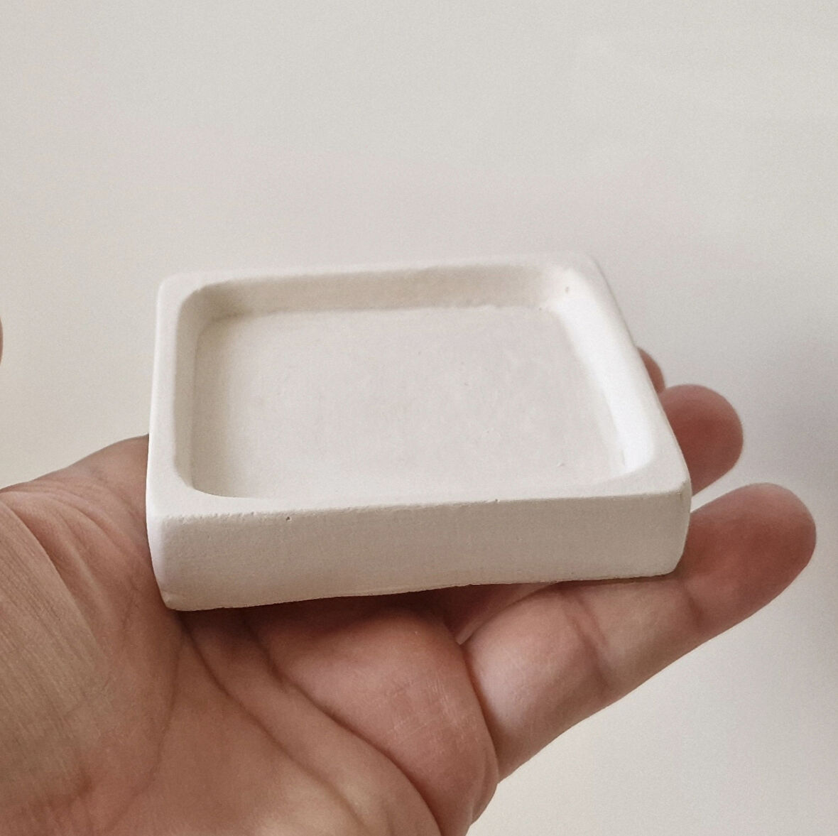 8,5cm  Dikdörtgen Saksı Altlığı, Sunumluk, Mumluk Tepsi Silikon Kalıp K-1360