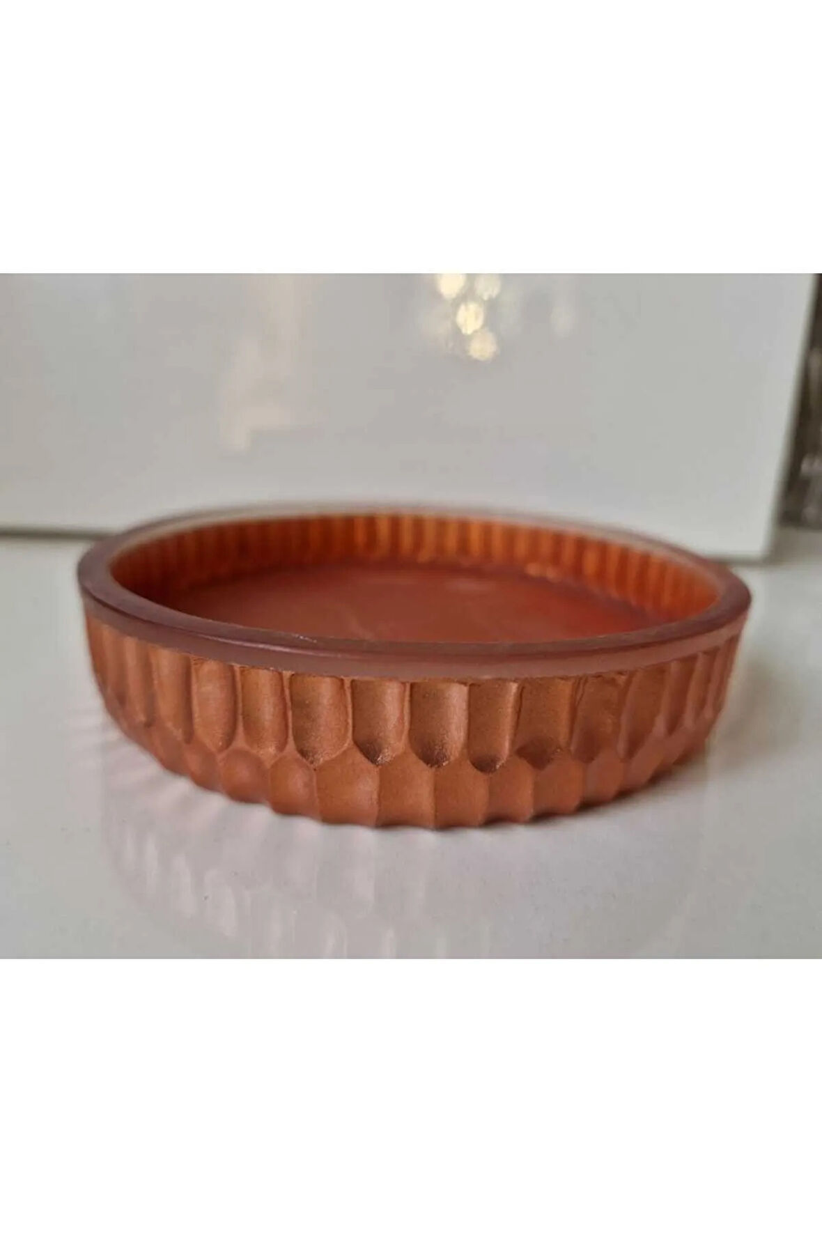 12,2cm Yuvarlak Tabak Saksı Altlığı, Mumluk, Sunumluk Silikon Kalıp K-1363