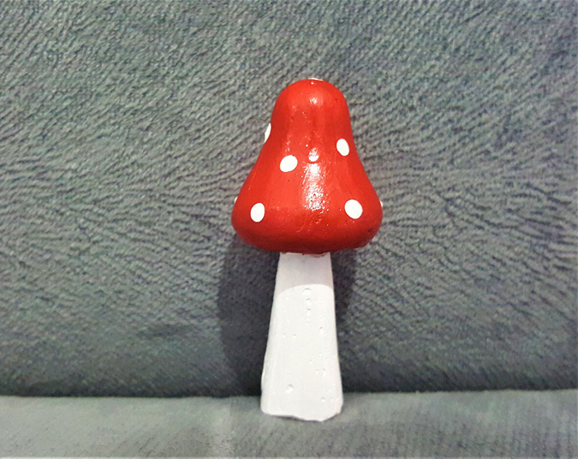 Üç Boyutlu Ince Uzun Mantar 7 Cm Silikon Kalıp K-686