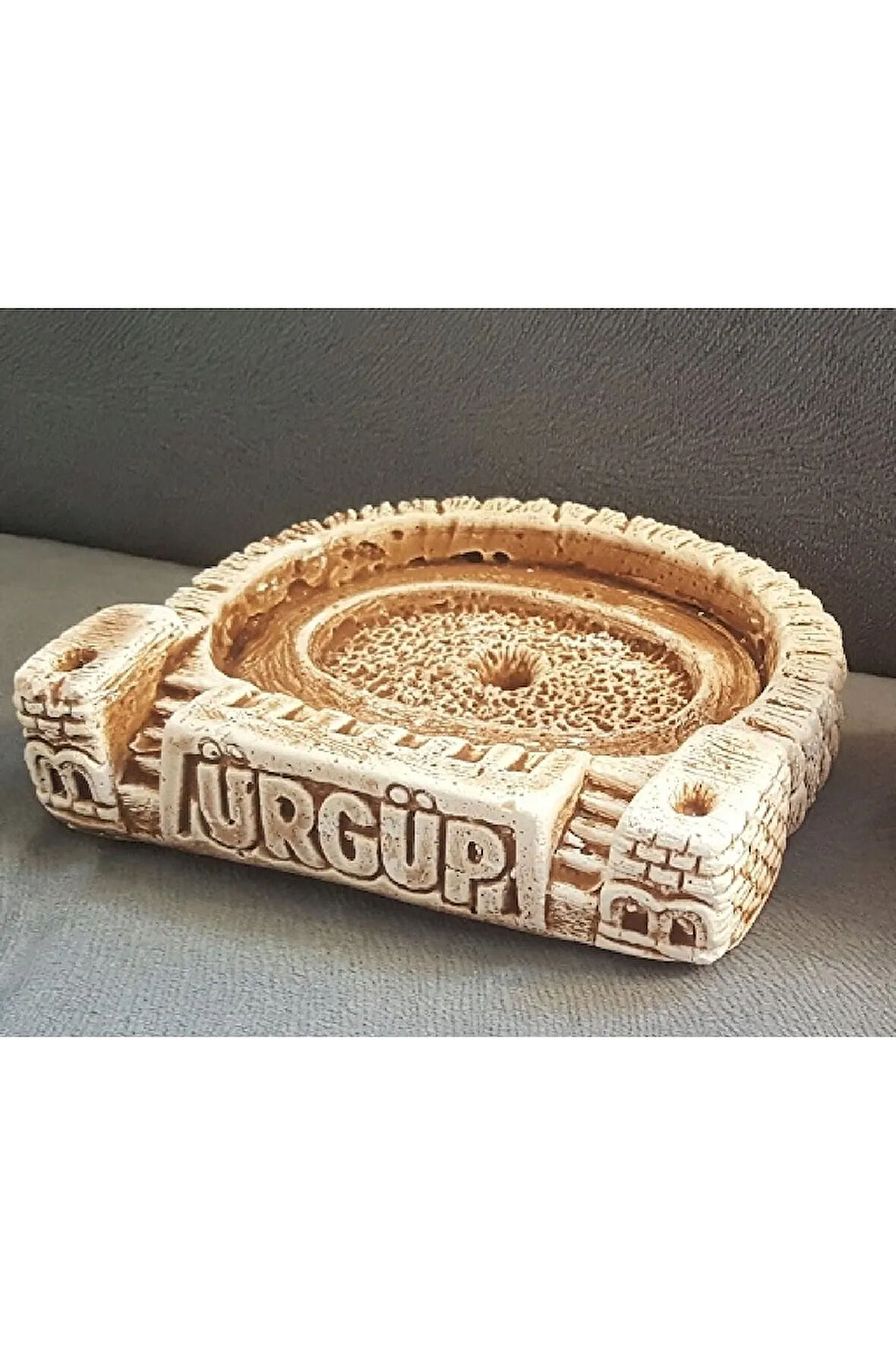 Mum Tabağı, Tabak Küllük, Kapadokya Ürgüp Kaya Evleri, Peri Bacaları Silikon Kalıp K-764