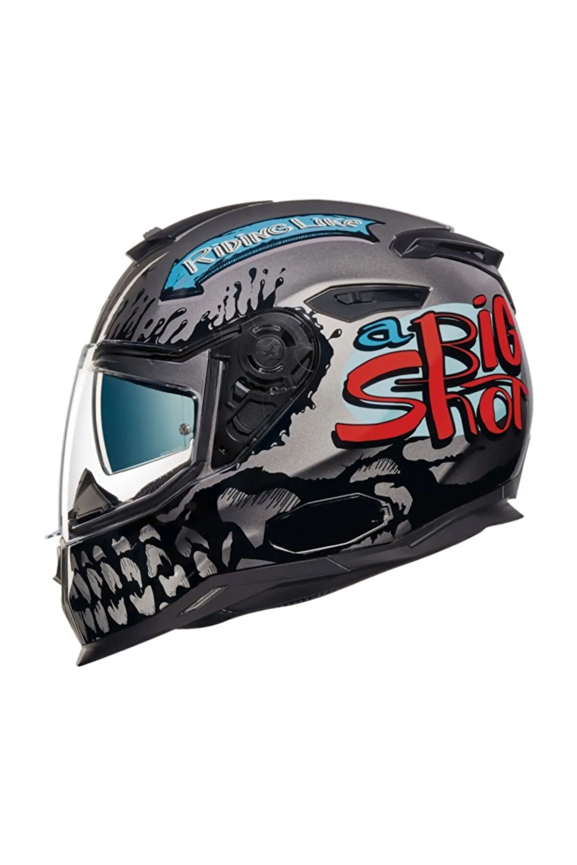 Sx.100 Bıg Shot Grı Kask Xl