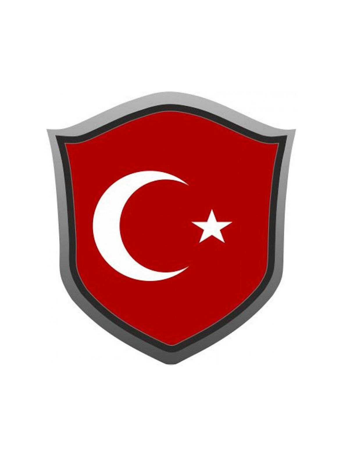 AYYILDIZ BAYRAK ROZET 7cm STİCKER ETİKET