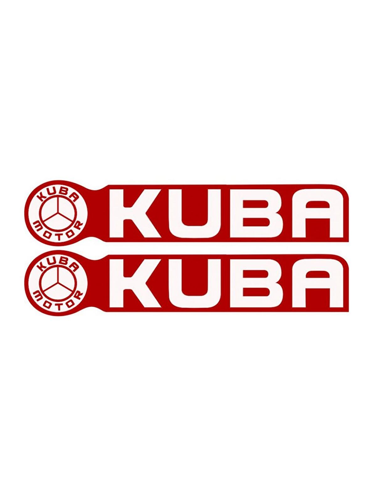 KUBA ETİKET KIRMIZI 15x3cm 2'Li - ETİKET - STİCKER