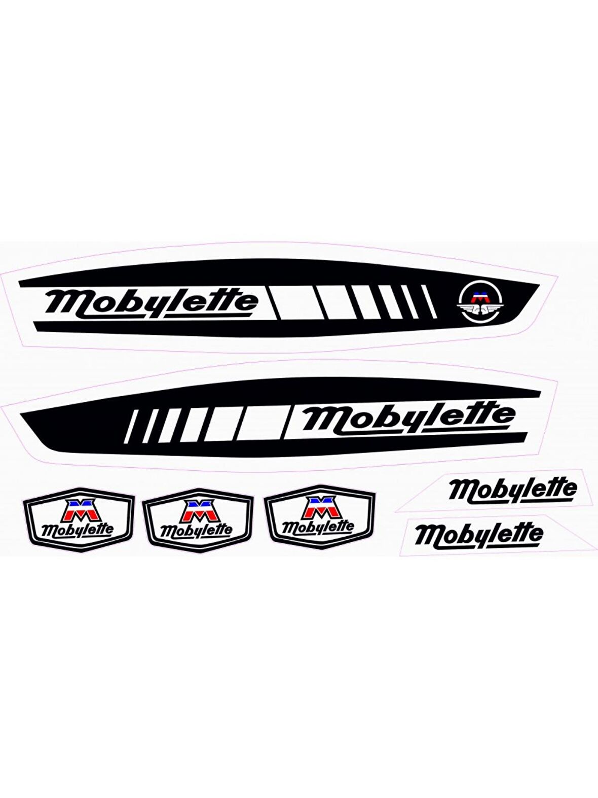 MOBYLETTE SÜPER 52 YAZI SETİ SİYAH 