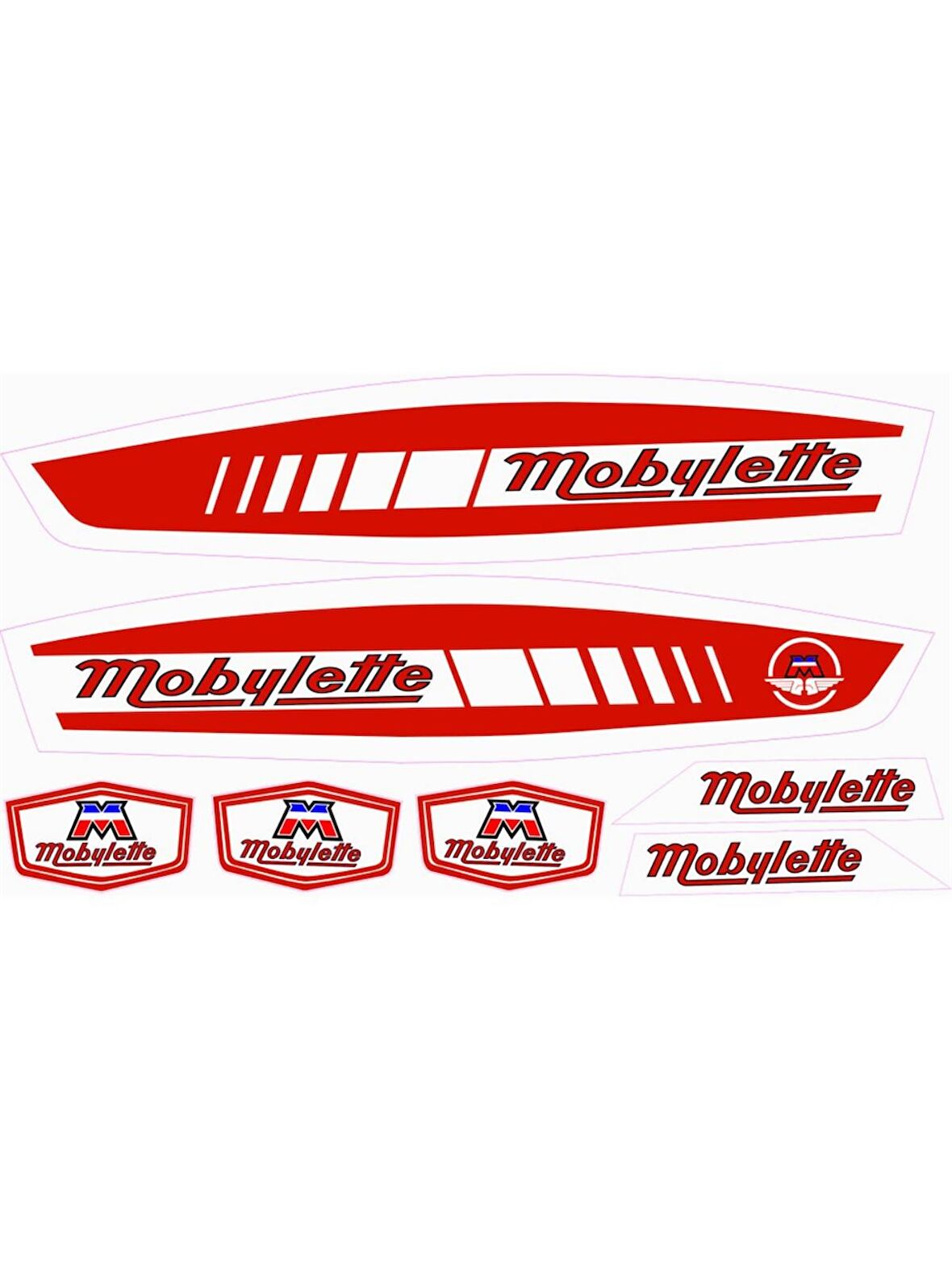 MOBYLETTE SÜPER 52 YAZI SETİ KIRMIZI