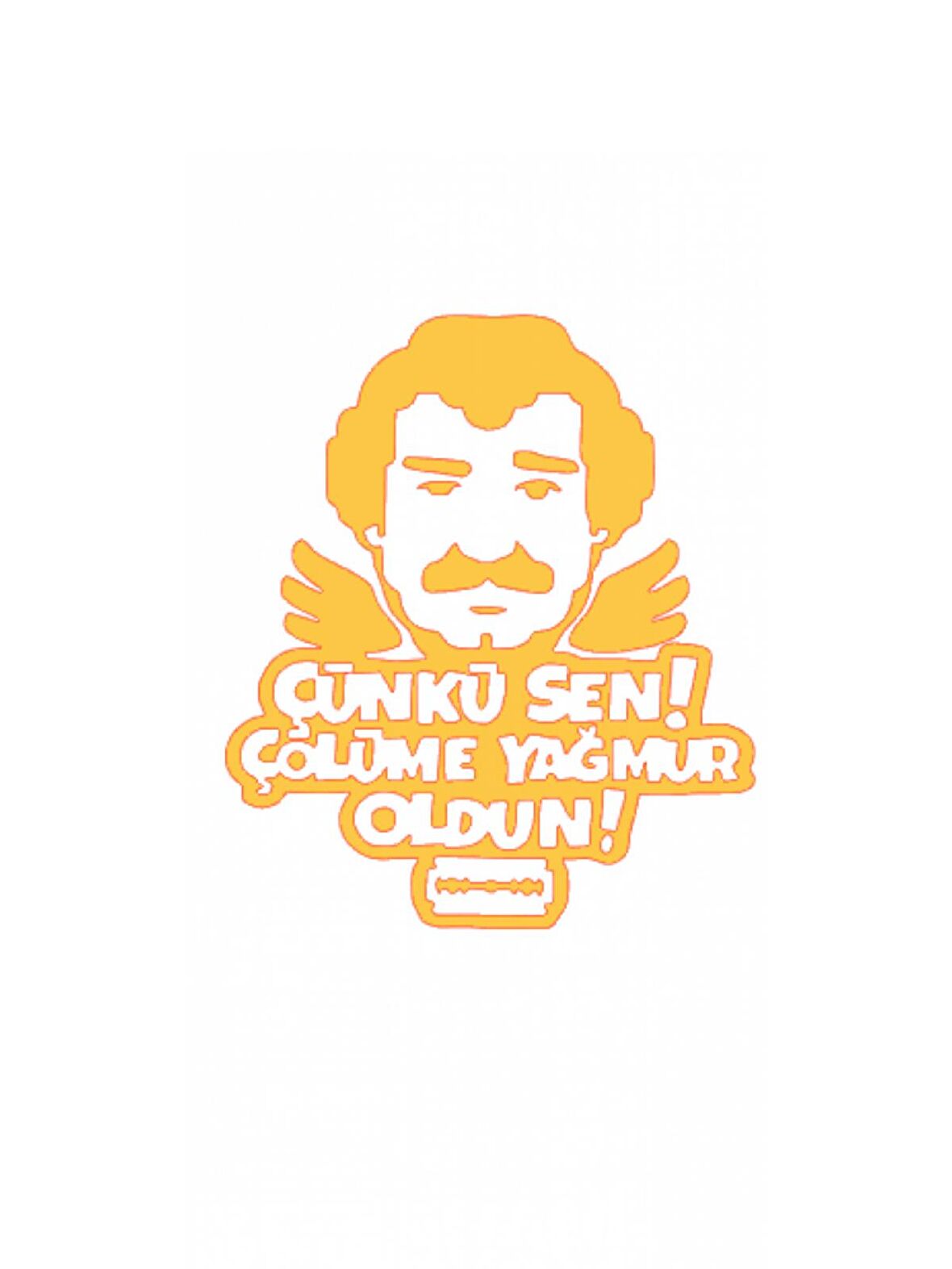 MÜSLÜM BABA STİCKER 10x8.5cm ETİKET - STİCKER