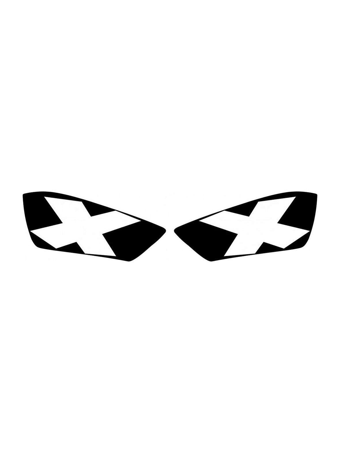 R25 FAR FİLMİ X MODEL SİYAH STİCKER - ETİKET