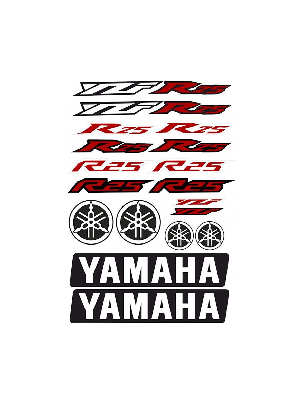 R25 A4 STİCKER SETİ KIRMIZI - ETİKET