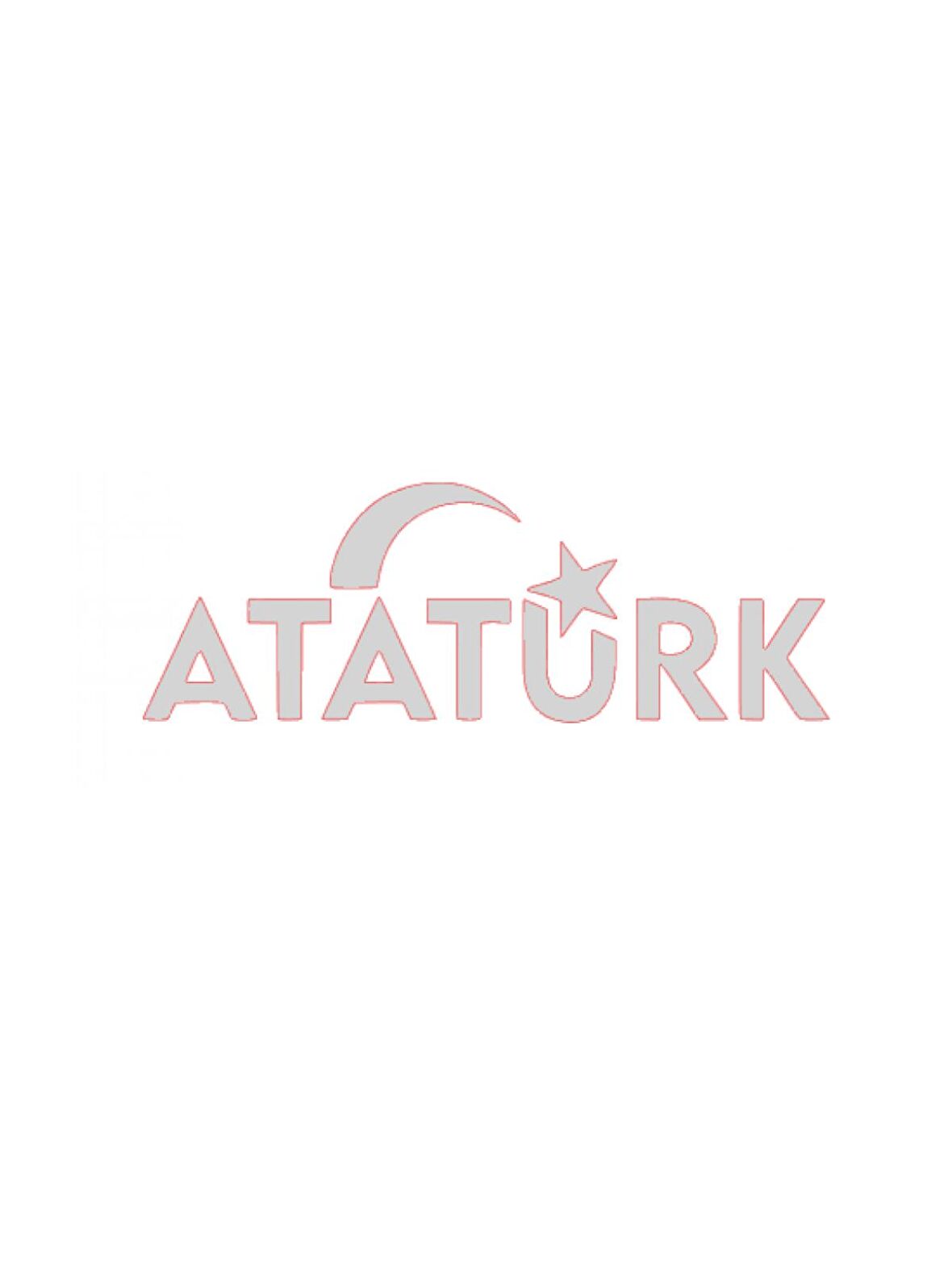 ATATÜRK YAZI 15cm PARLAK NİKEL ETİKET - STİCKER