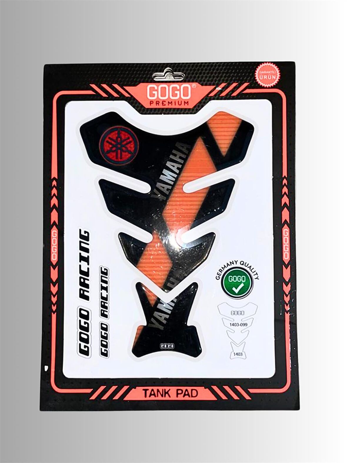 YAMAHA TANK PAD 3D TURUNCU SİYAH