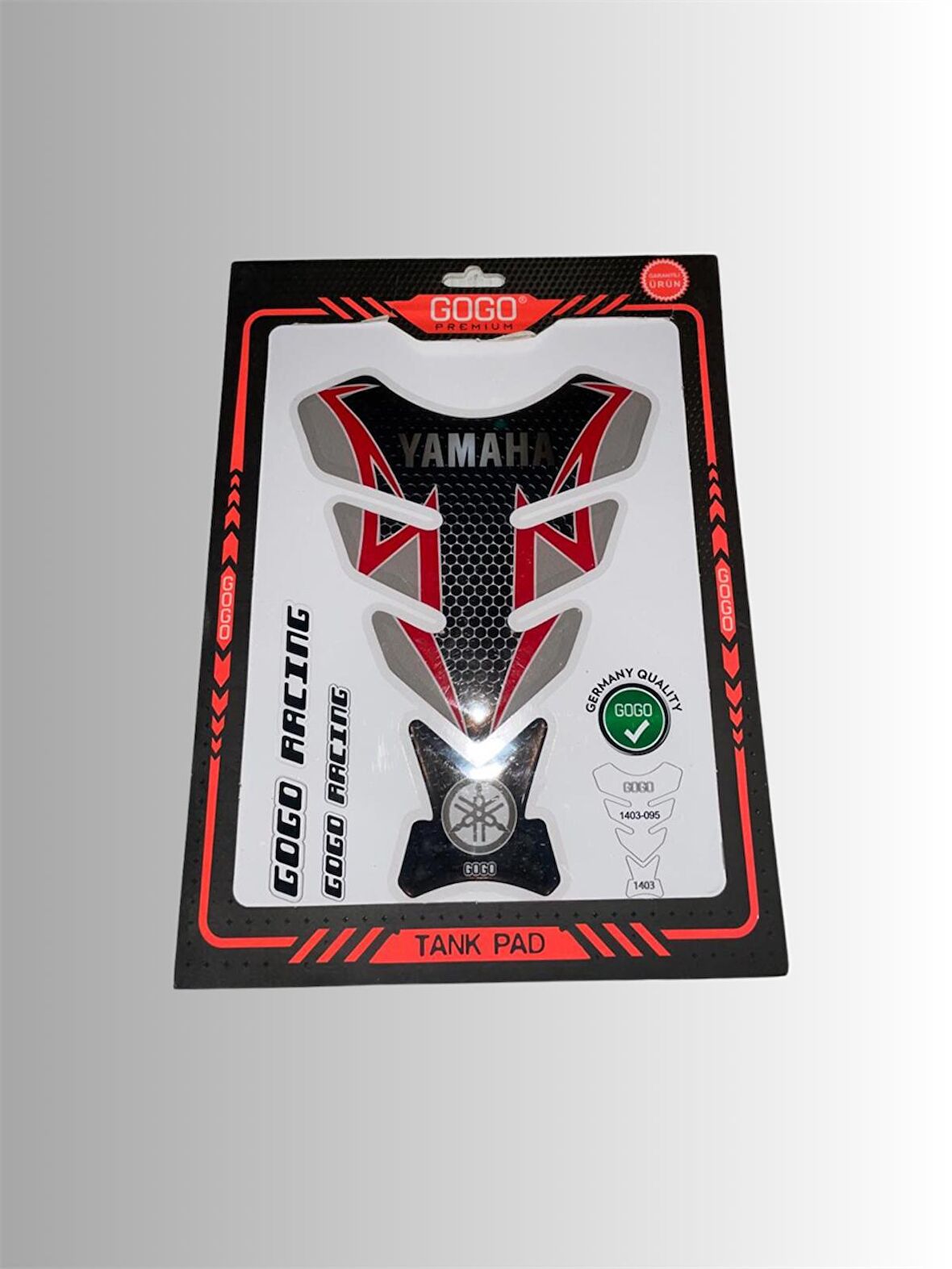 YAMAHA TANK PAD 3D KIRMIZI GRİ SİYAH