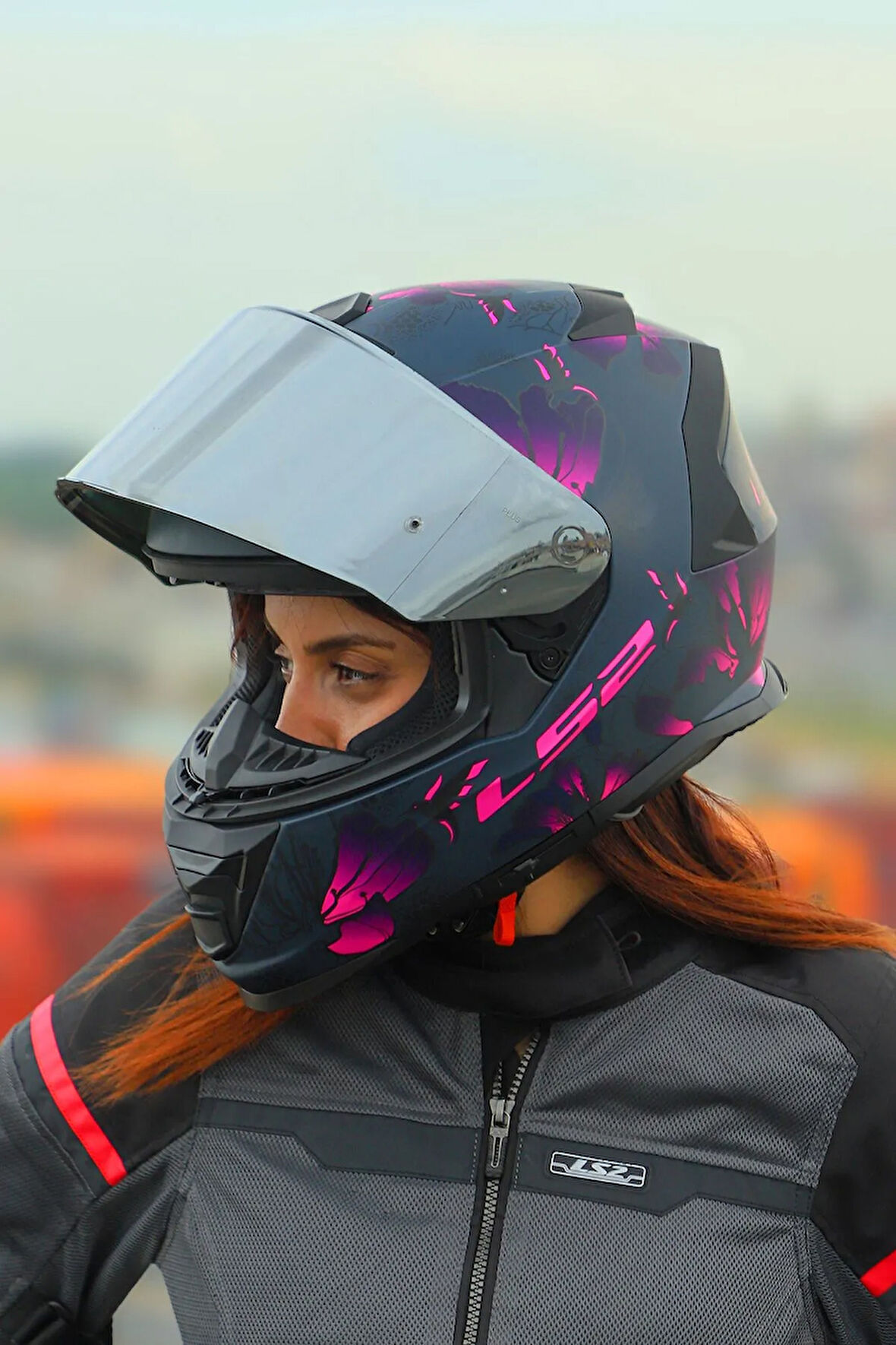 STORM 2 BURST MAT SİYAH-PEMBE KASK