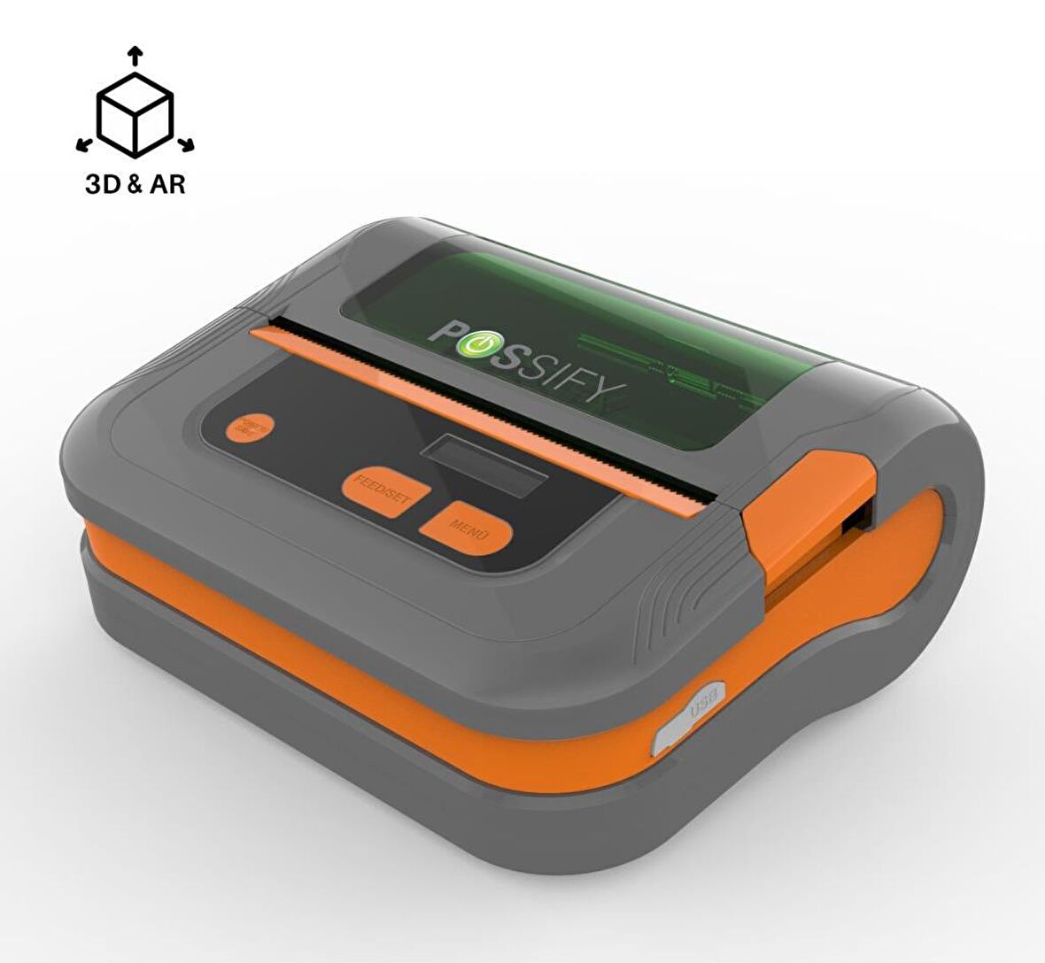 POSSIFY MP100H-BT MOBİL FİŞ YAZICI USB B.TOOTH