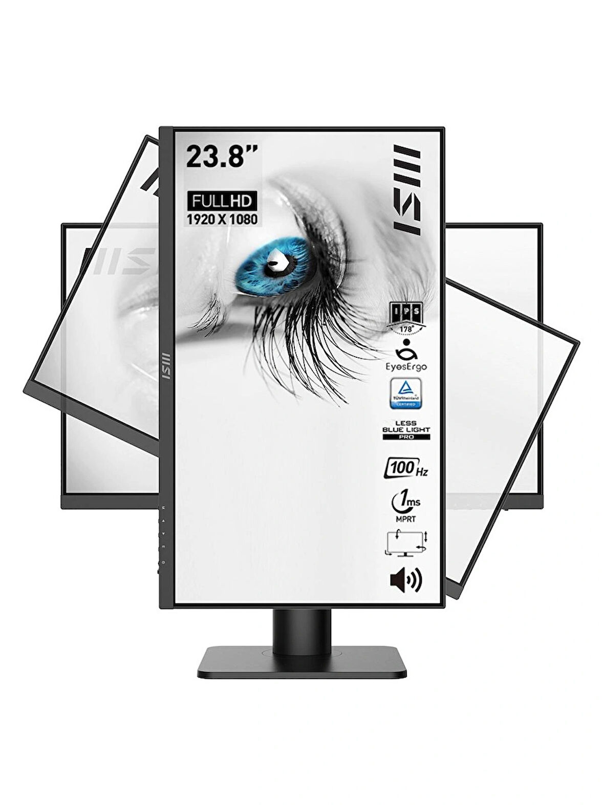MSI PRO MP243XP 23.8" 1 ms Full HD Pivot IPS 100 Hz Monitör