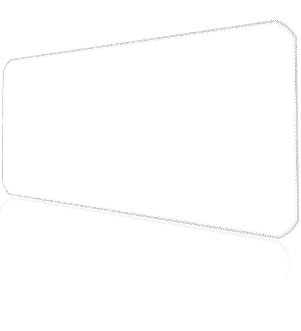 90x40 Logosuz Beyaz-White XXL Büyük Boy ilyuka MP349040 Gaming Mousepad Dikişli Kenar Kaymaz Taban 90x40cm