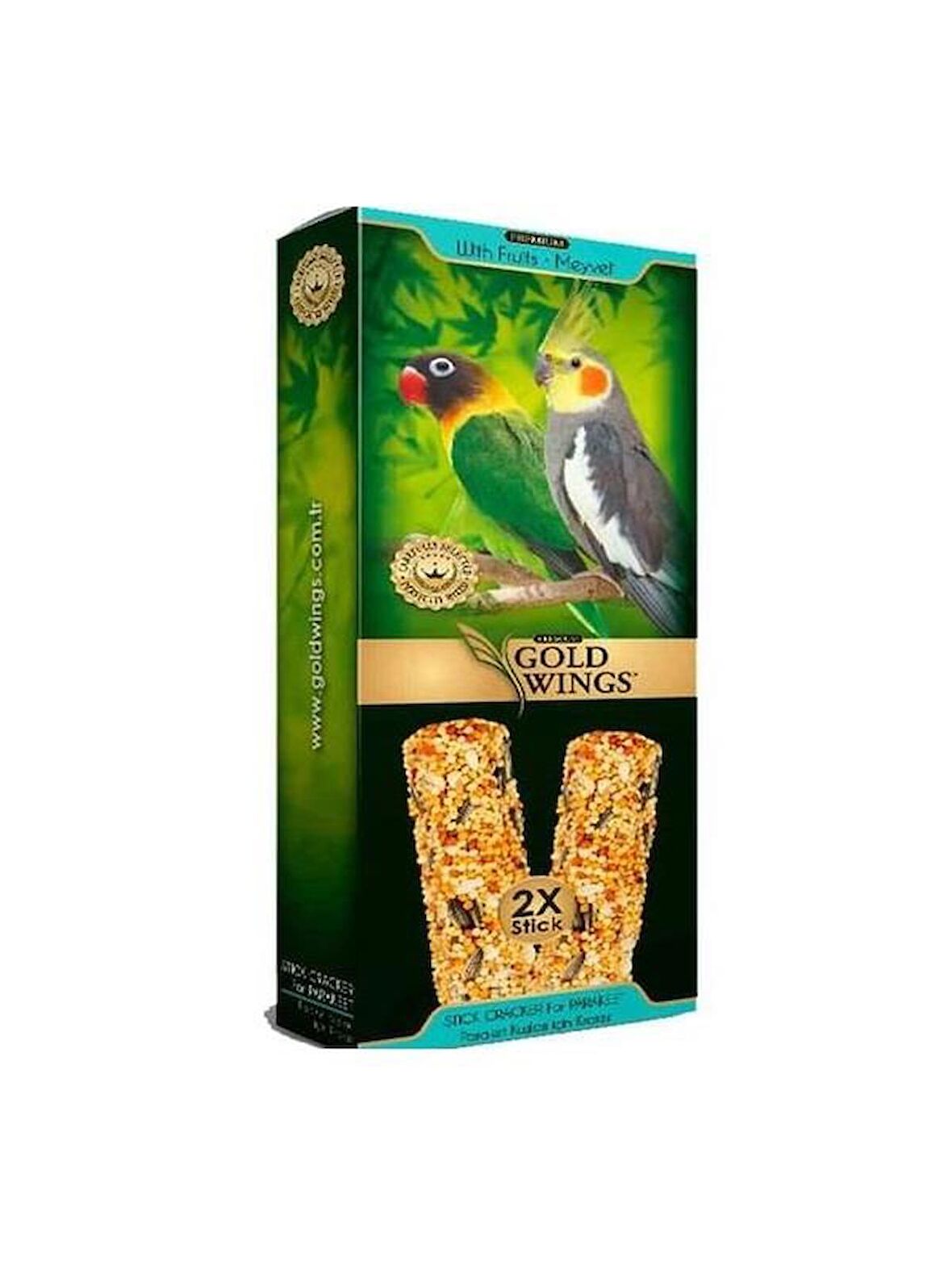 Gold Wings Premium Sultan Meyveli 2'Li Paraket Kraker 