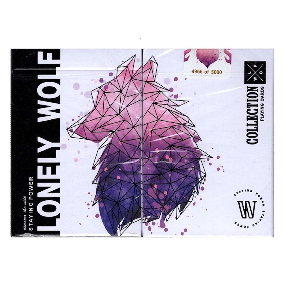 MPC Lonely Wolf Purple Bocopo Oyun Kağıdı iskambil Kartları