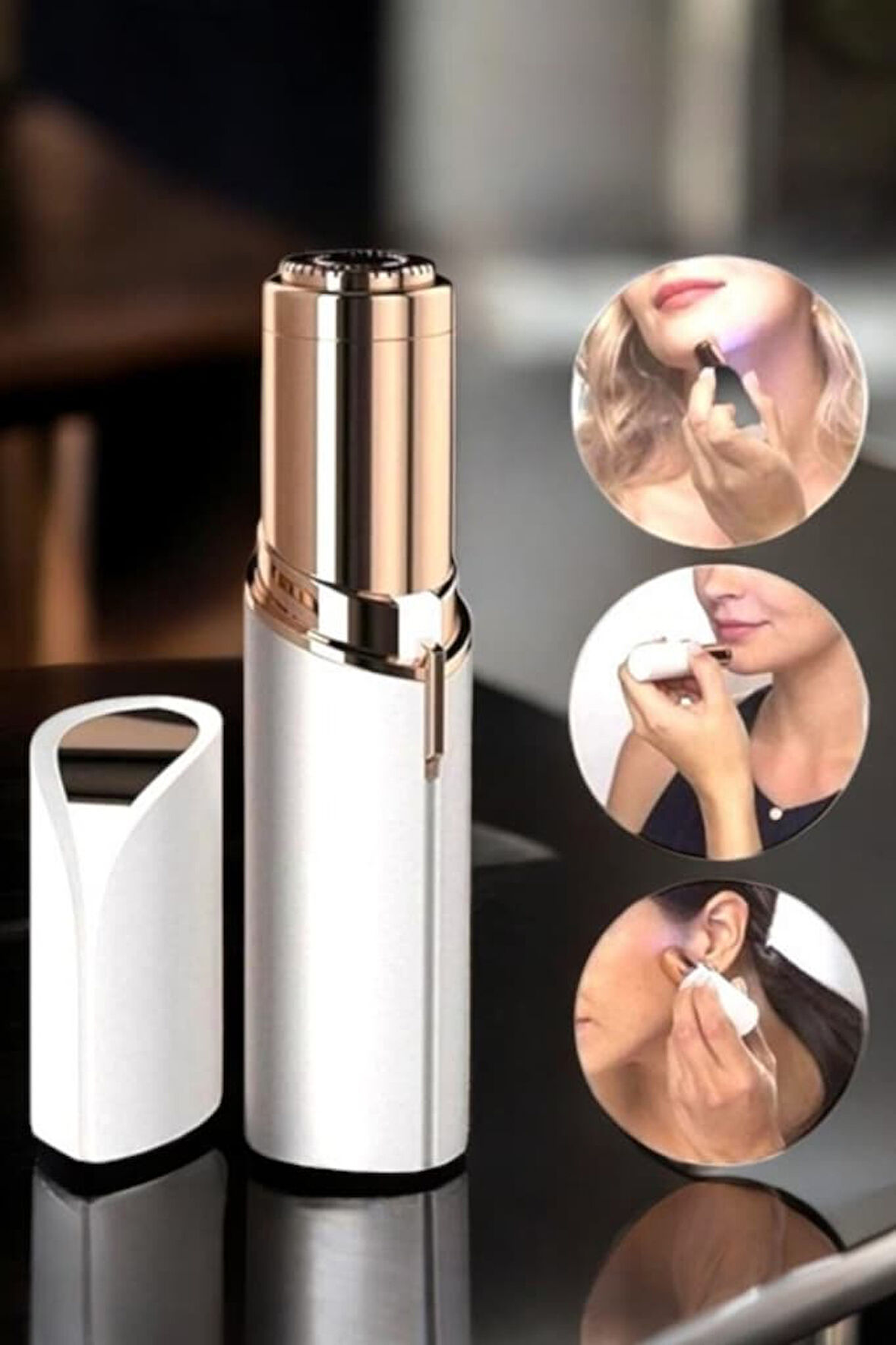 Altın Kaplanmış Mini Epilasyon Aleti – Şık ve Kullanışlı