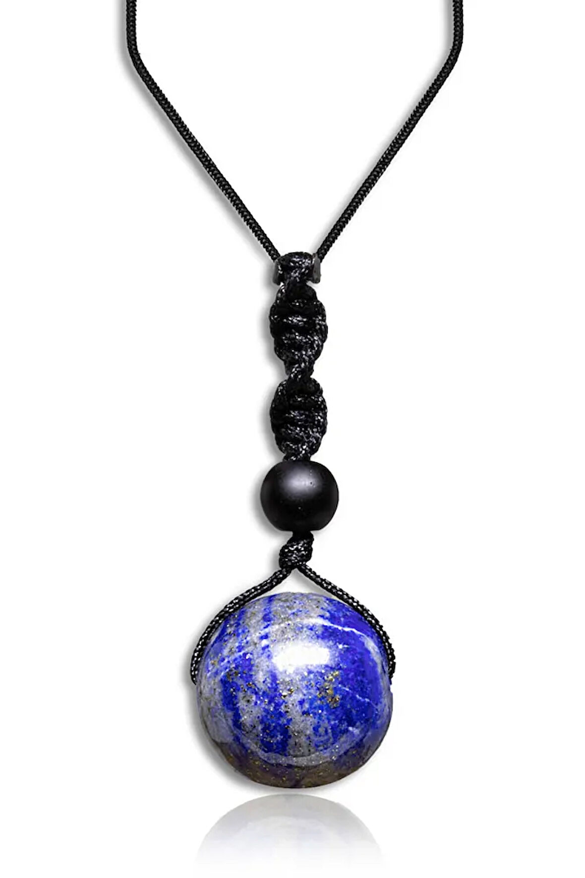 Sertifikalı Ayarlanabilir Doğal Lapis Lazuli Taşı Kolye