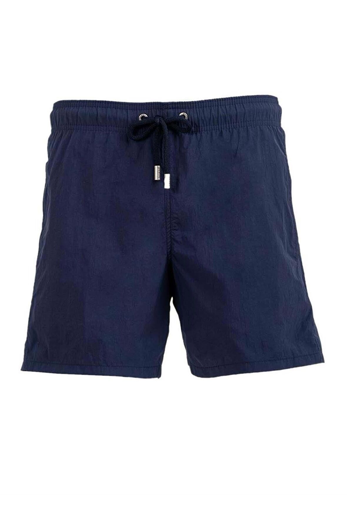 Lacivert Su İtici Özellikli Naylon Kumaş Düz Renk Basic Erkek Plaj Deniz Şort Mayo - 540-Lacivert
