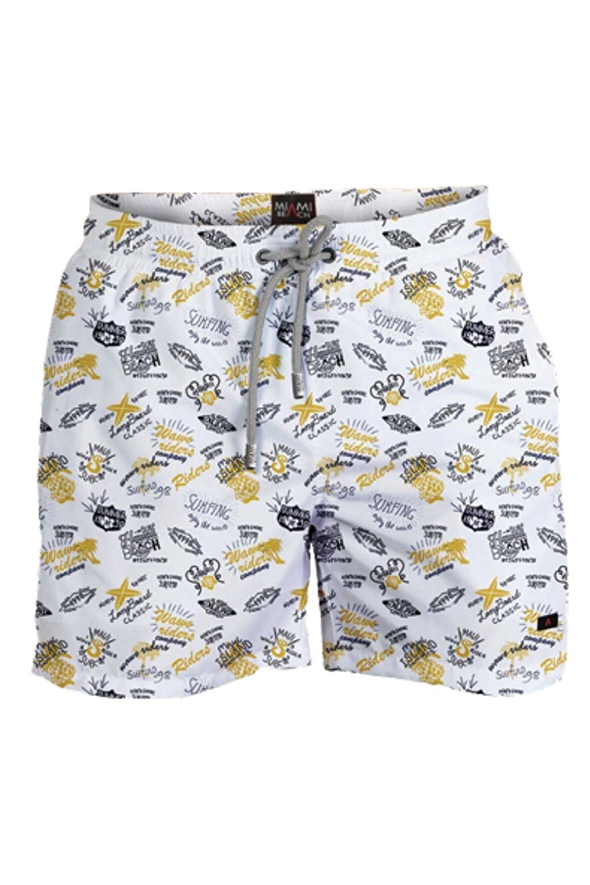 4-16 Yaş Su İtici Özellikli Dijital Baskılı Çocuk Deniz Şort Mayo // 1026