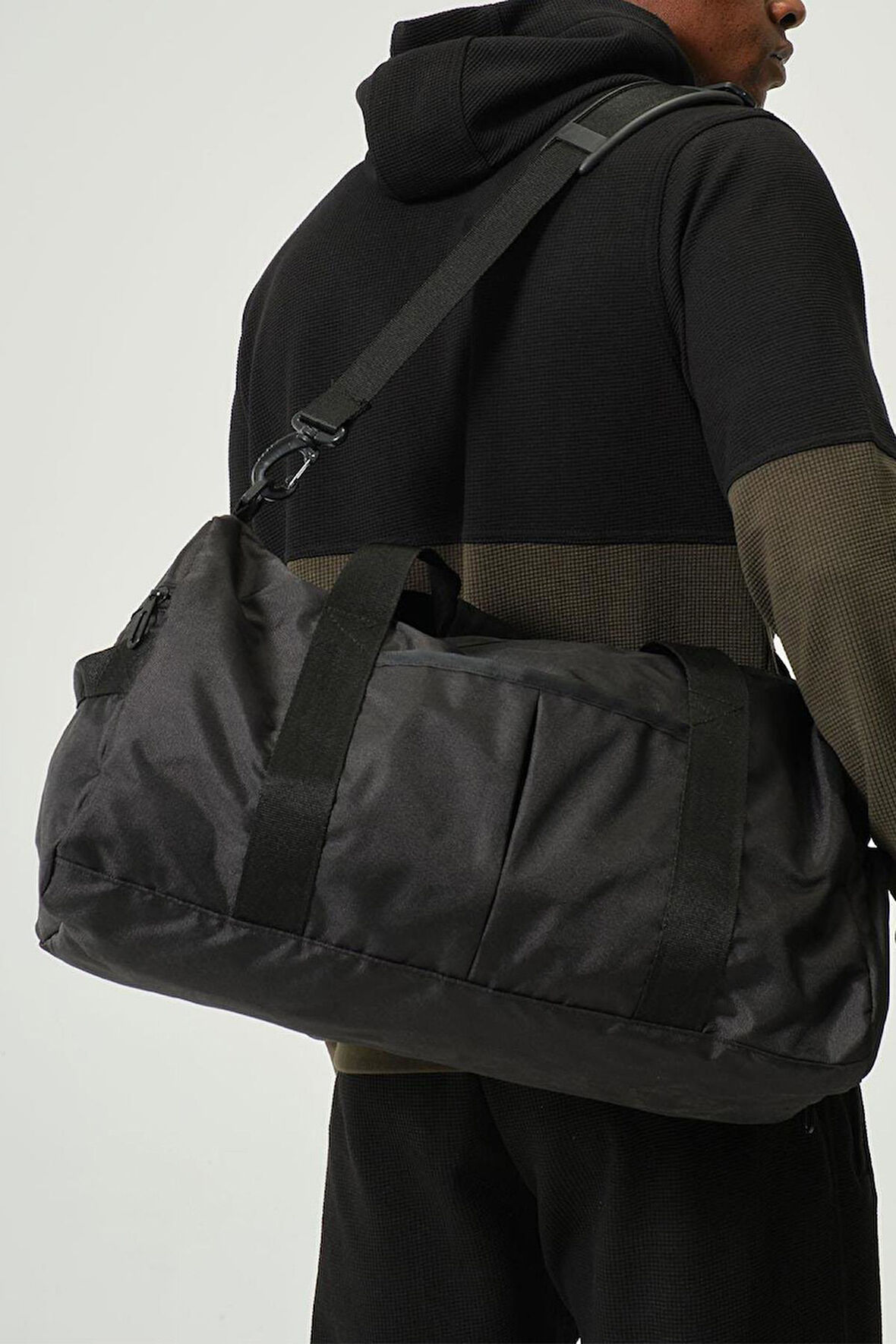 Ayakkabı Gözlü Çok Amaçlı Su Tutmaz Kumaş Hafif Unisex Seyahat Spor Çantası El Valizi // S02 Siyah