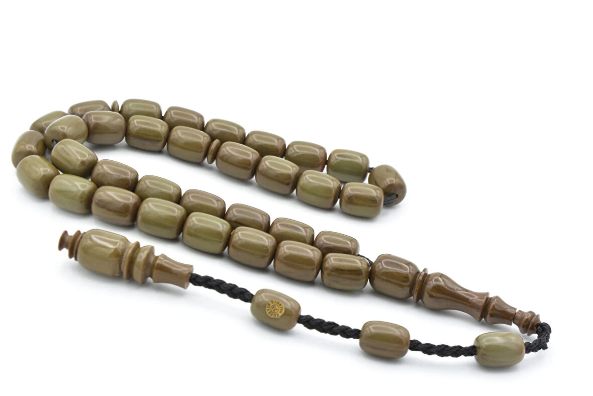 Zübeyir Balkaya İmzalı Kapsül Kesim Hareli Mavi Katalin Tesbih