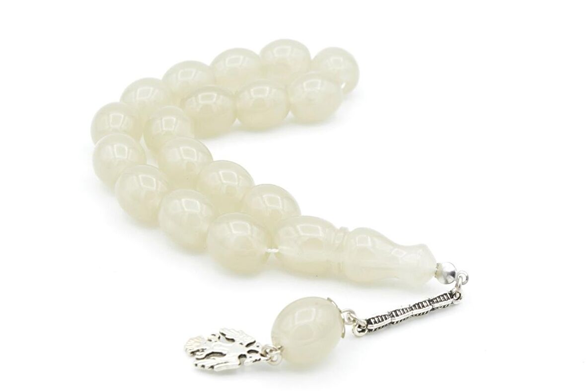 İri Boy Beyzi Kesim Kedi Gözü Fosforlu Efe Maskot Tesbih