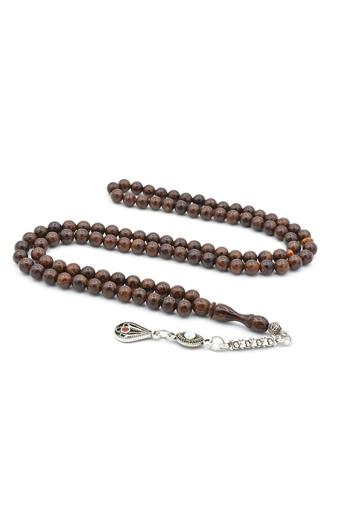 Küre Kesim 99 luk Koyu Kahverengi Beyrut Kehribar Tesbih