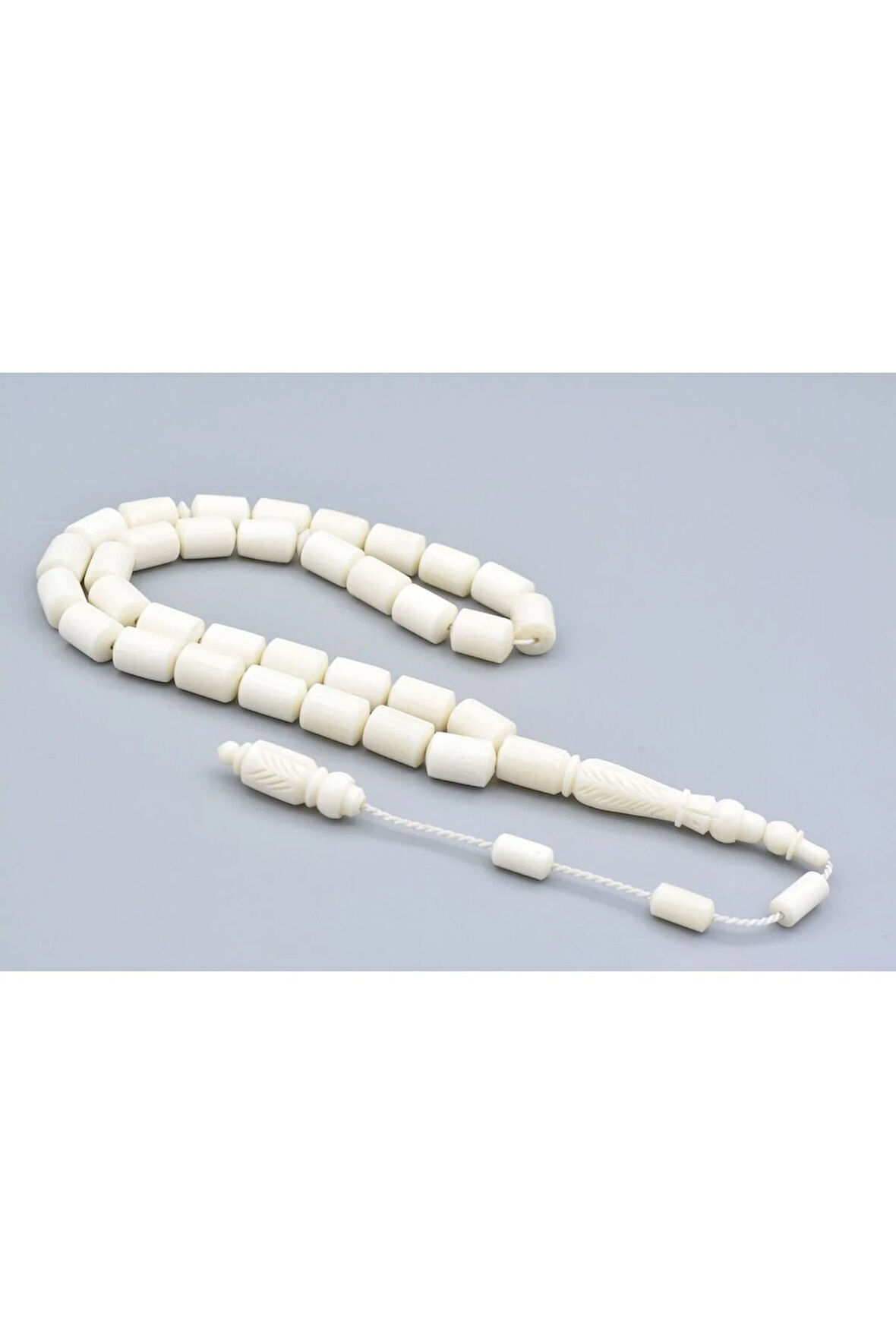 Usta İşi İmamesi Oymalı Kapsül Kesim İri Boy Deve Kemiği Tesbih