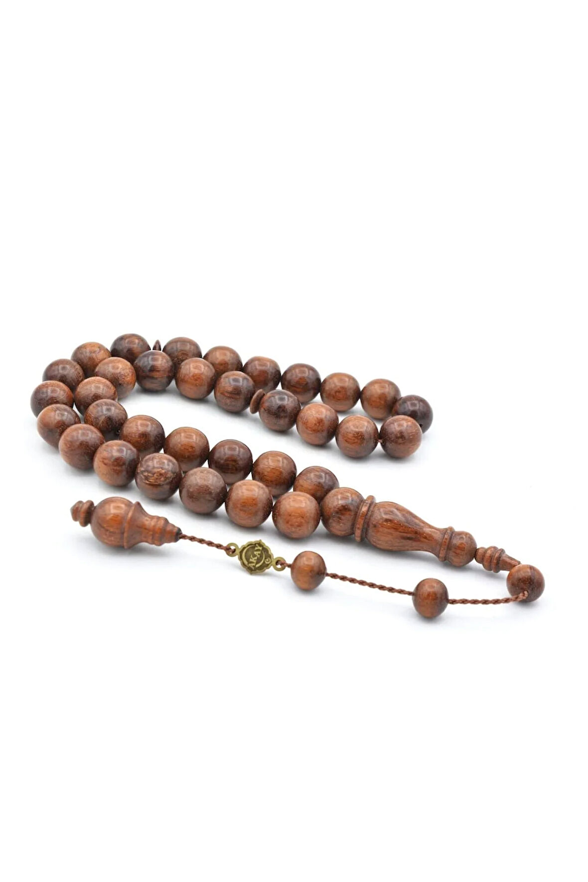 Usta İşi İmzalı Küre Kesim İri Boy Yılan Ağacı Tesbih